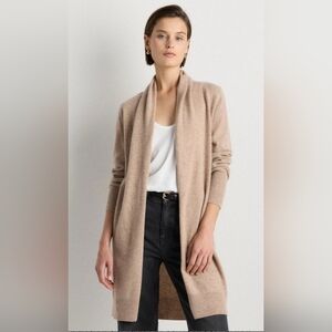 Quince M Mongolian Cashmere Duster Cardigan Sweater